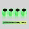 4/6/10pcs Luminous Car Tire Valve Caps Dustproof Tyre Stem Cover For Renault Cupra Ibiza RS Dacia Ateca Altea Arona Tarraco Leon SS7
