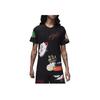 Jordan Basketball Sneaker Print Crew Neck T-Shirt Men Tops Black DQ7379-010