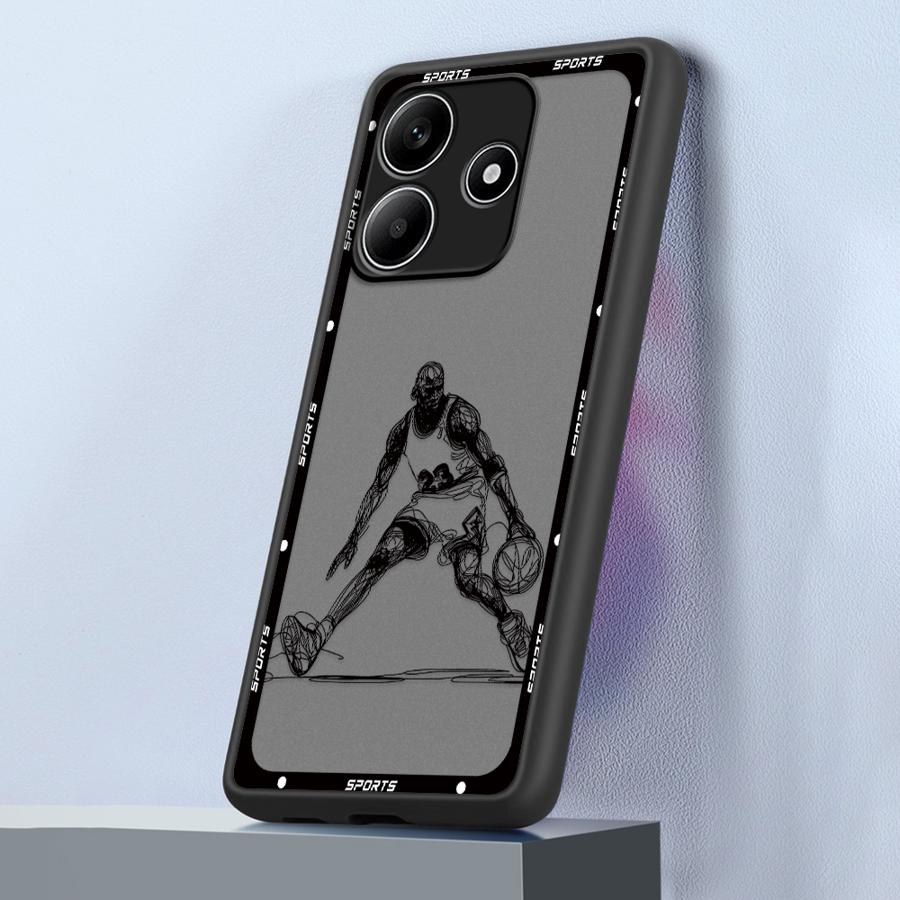 Cartoon Basketball Star Sports Funda Back Phone Cover Case for Xiaomi Redmi Note 14 14C 10 A4 13 Pro Plus 12 11 9S 13C