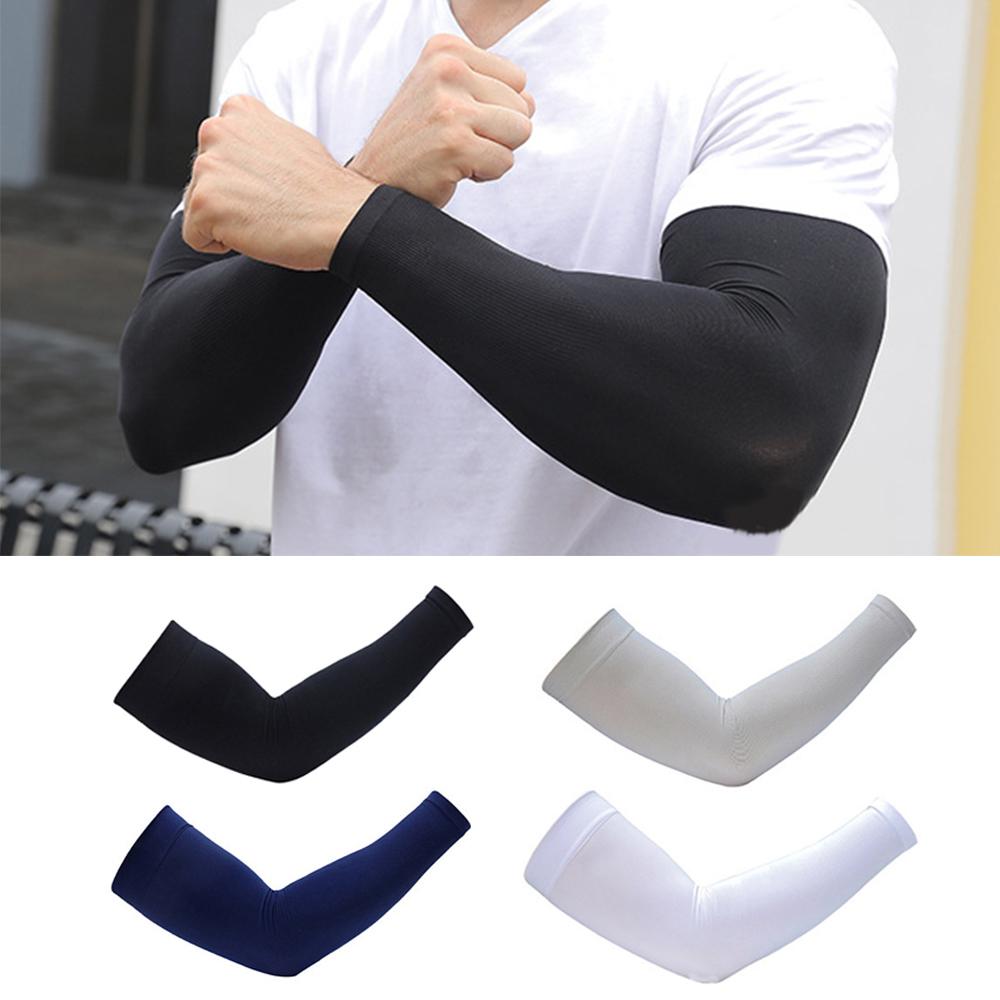 Anti-scottature manica elastica uomo donna Cool Muff taglie forti sport all'aria aperta protezione solare ciclismo manica blocco UV manica senza dita