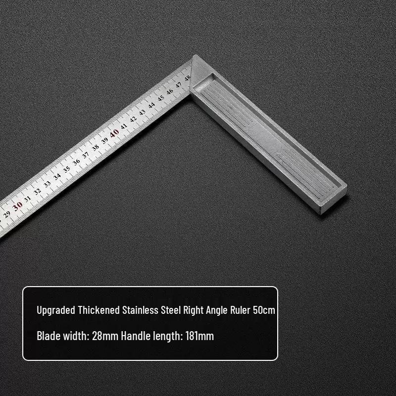 Set di righelli in acciaio ispessito: Righello Dritto 15cm-2m per Disegno & Disegno Tecnico, Spedizione Gratuita