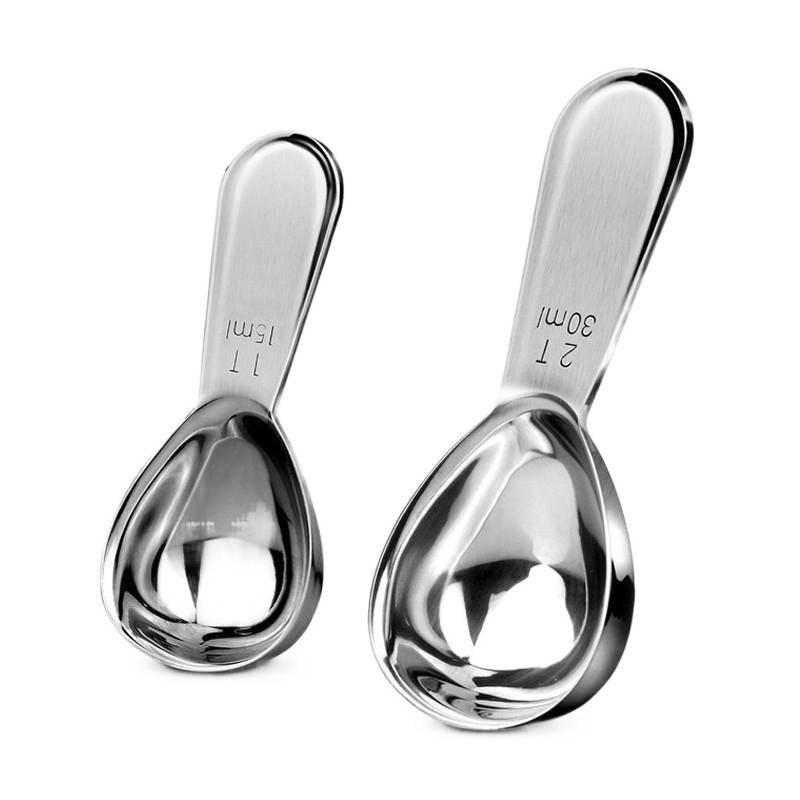 304 Stainless Steel Measuring Spoon Set: Coffee and Milk Powder Baking Tools.