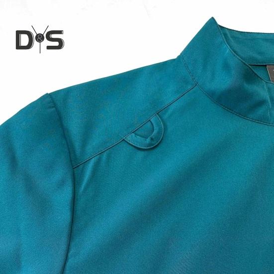 2Pcs Nurse Uniform Scrubs Set for Nurse Doctor Hospital Staff Jogger Suit with Multi Pocket Top Pants Stretchy Comfortable Workwear for Medical