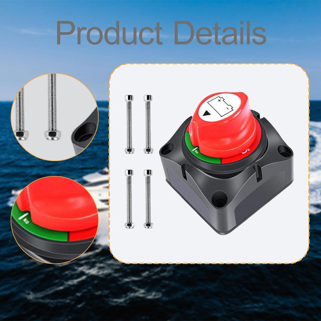 Battery Disconnect Switch, Isolator, Power Cut 12 To 24V for Car