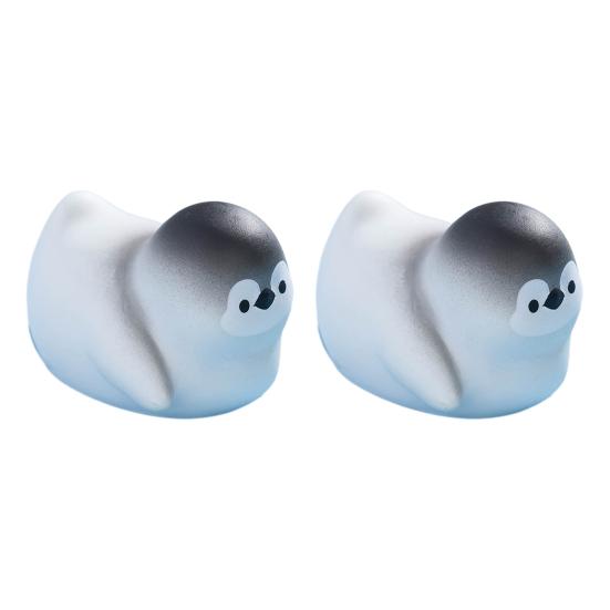 Yousheng 2 Pcs Miniature Penguin Figurines, Cute Tiny Resin Penguin Figures, Mini Arctic Animals Cake Topper for Fairy Garden, Micro Landscape, DIY D