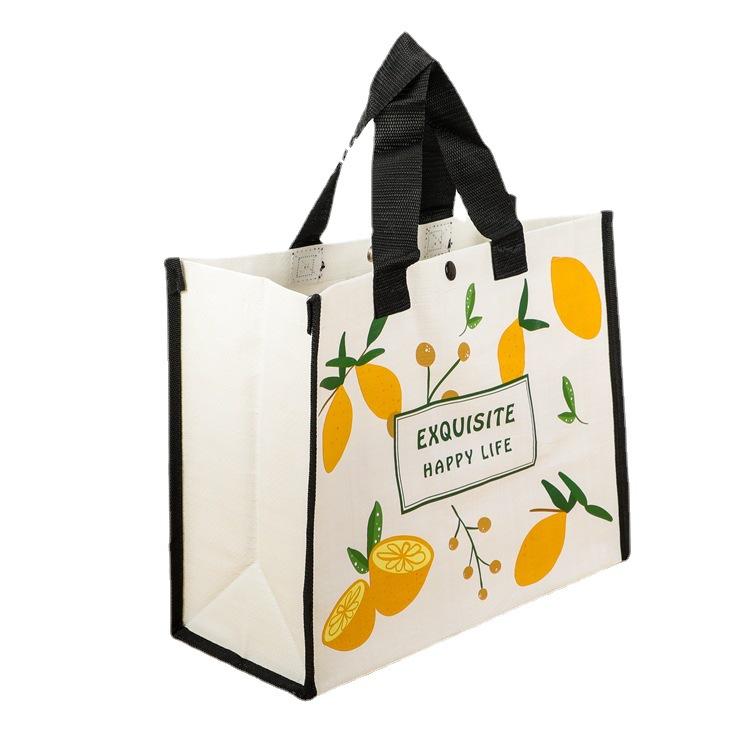Custom Printed PP Woven Tote Bag with PE Coating
