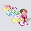 Parent-child Lattice Number Game Decals Multicolor Number Grid Sticker  Home Decoration