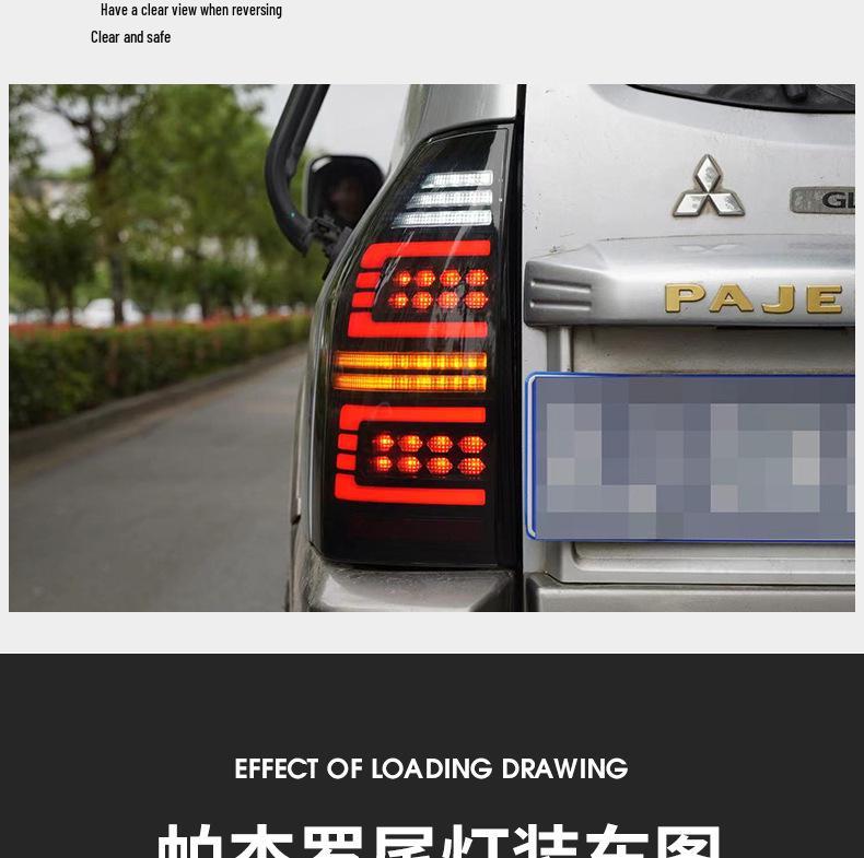 Pajero V73/V75/V77/V87 LED Streamer Turn Signal & Taillight Assembly