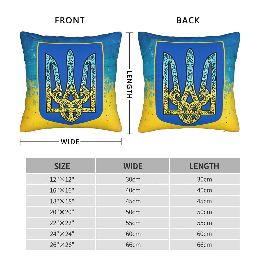 Ukraine Presidential Flag Pillow Case Cushion Cover Soft Graphic Pillow Cover Kawaii Pillowcases For Wedding Party Home Decor