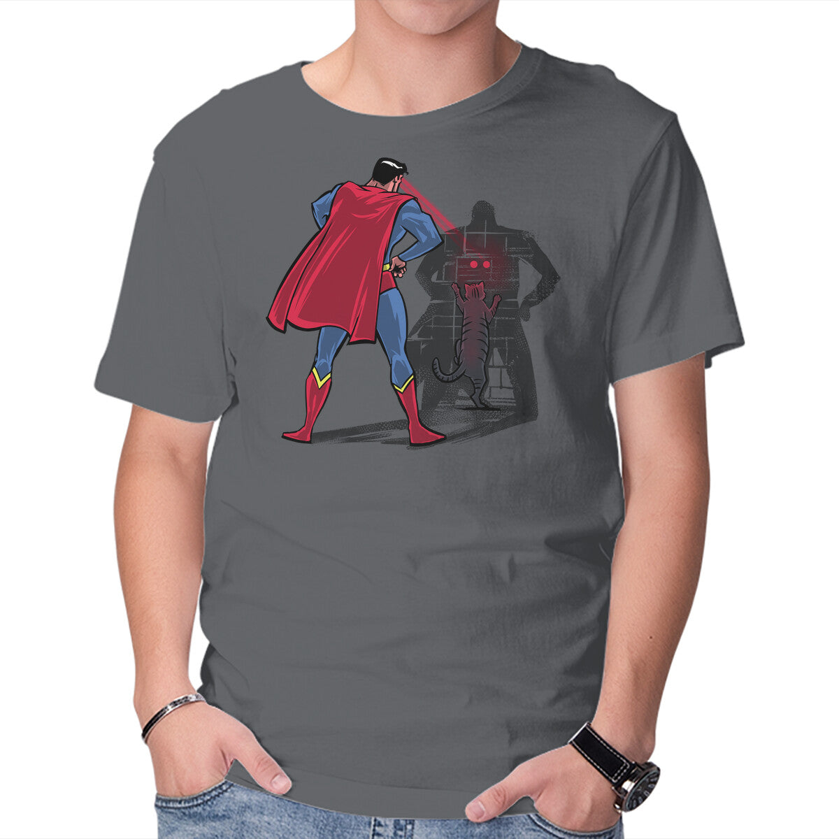 Unisex Crew Neck T-Shirt Super Fun Game Graphic Short Sleeve Casual Tee L