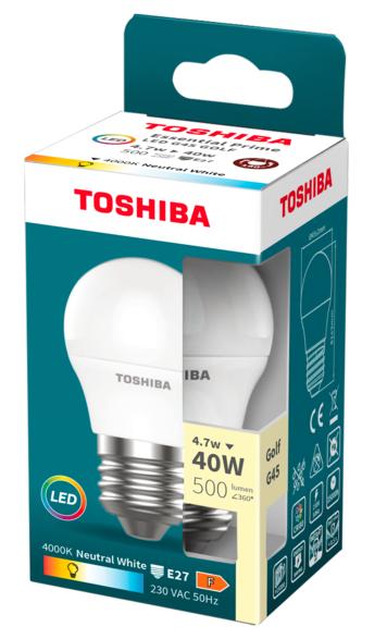 Toshiba Essential Prime G45 Led Bulb 500lm 4.7w 4000k E27
