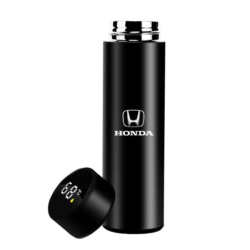 500ml Smart Termosmugg Filterkaffe Drickflaska Temperaturvisning för Honda Accord CRV Fit Jazz Odyssey Civic Vezel Pilot HRV Styling Insight