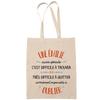Tote Bag - PLANETEE - Another Great Émilie - Fairtrade Cotton - Beige - Printed In France