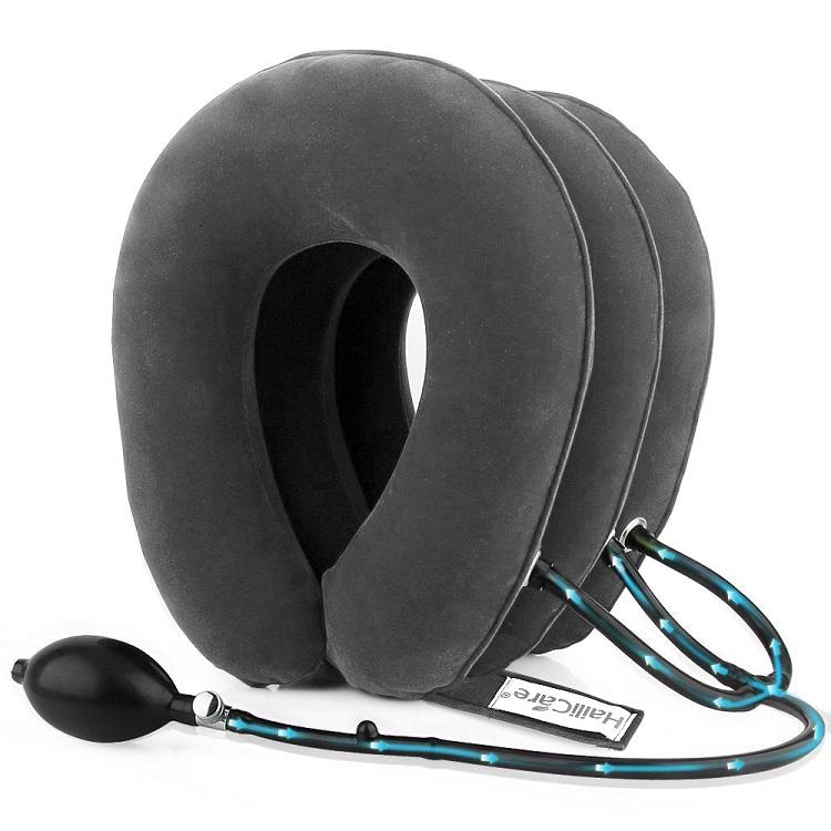 Neck Massager Inflatable Air Cervical Neck Traction Support Painstress Relief Neck Collar Pillow Neck Stretching Brace