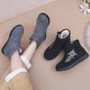 Winter Plus Velvet Warm Old Beijing Cloth Shoes Women's Vintage Ethnic Style Non-slip Soft-soled Embroidered Short Cotton Boots