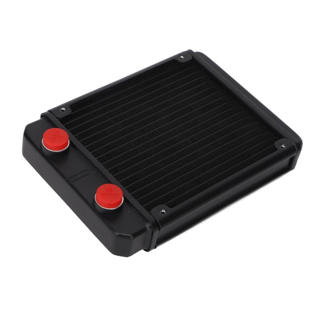Wasserkühlungsradiator mit G1 4 Gewinde 18 Rohre Universeller Metall-Wärmetauscher Radiator Flüssigwasser-Radiator für
