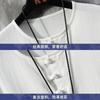 Lockeres kurzärmeliges T-Shirt aus Leinen-Baumwolle Herren Sommer Dünner Stil Traditioneller Chinesischer Kragen Körpernah Trendige Marke Tang Kostüm