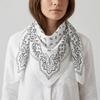 Y2K Small Square Scarf Spicy Girls Hair Scarf Elegant Cashew Flower Print Scarf  Beach