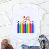 Hot Selling Women's Top Hot Selling Love Personality Pattern Printed Short-sleeved T-shirt Women Summer polyester fabric