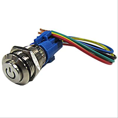 Auto Agency Ac325-02 LED Illumination Built-In Push Switch [White]