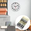 ibasenice Clock Parts, Numbers, Set of 6, Arabic Numerals, Roman Numerals, Plastic, Wall Clock Dial Replacement, Repair, DIY Parts