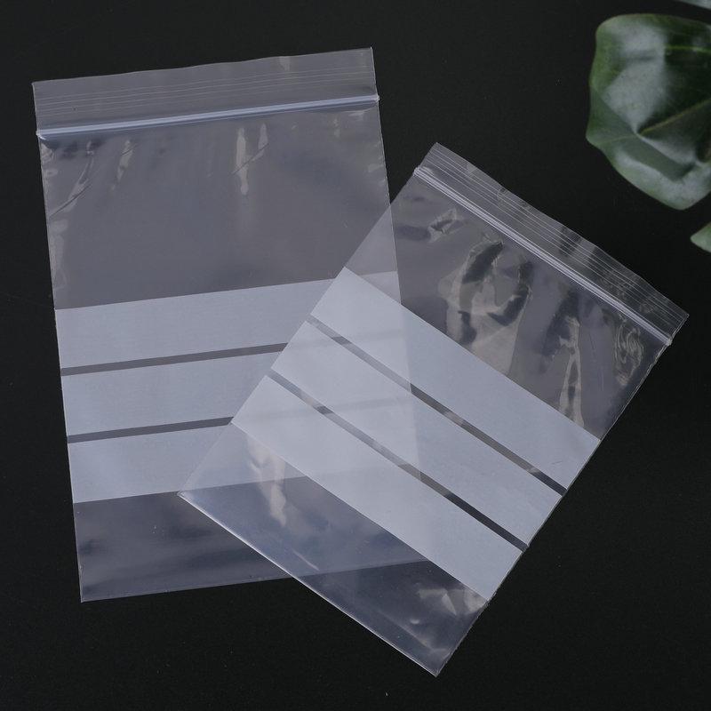 Writable Self-Sealing Bags: Thick, Transparent Storage for Food, Medicines, and More