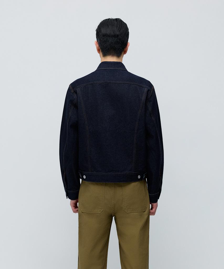 Musinsa Standard Prairie Denim Trucker Jacket [Deep Indigo]