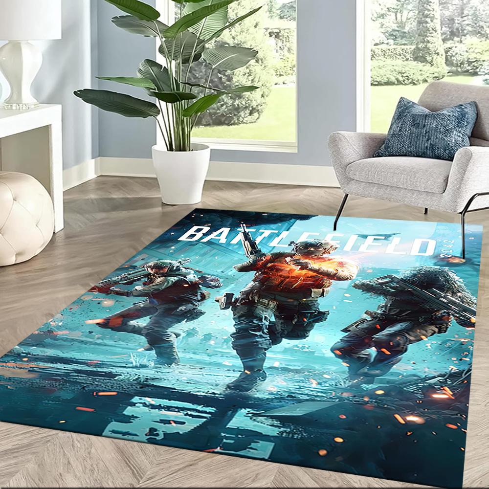 Battlefield 6: War Zone Square rugs are a great choice for living rooms, bedrooms, home décor, and as gifts.