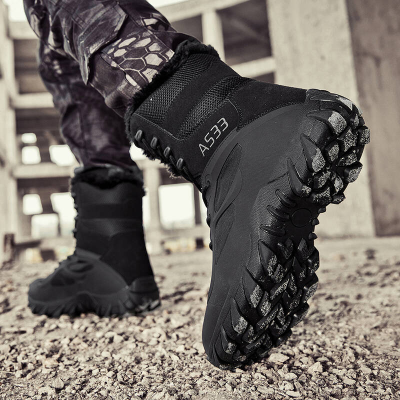 Outdoor Boots Men High Quality Lace-up Ankle Boots Waterproof Hiking Ankle Boots Wear-resistant Jungle Trekking Size39-47