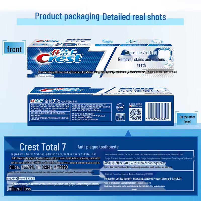 Crest All-in-One 7 Effects Whitening Toothpaste