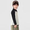 Boys' Little Monster Print Raglan Polo T-Shirt