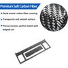 Soft Carbon Fiber Center Console Seat Heating Button Switch Trim Sticker Fit for Nissan Titan 2016-2023, Console Heating Button Panel Trim Cover