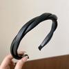 Korean Style Elegant Cable Knit Headband - Pressure-Free, Non-Slip Hair Clip for Women