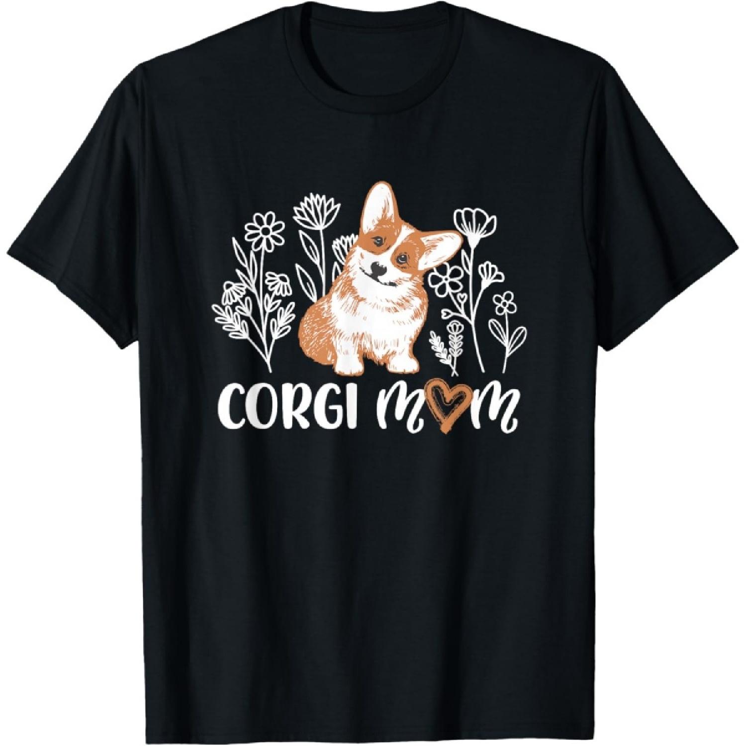 

Corgi Dog Love Design Corgi Mom Mum Women T-Shirt XXXXXL чорний