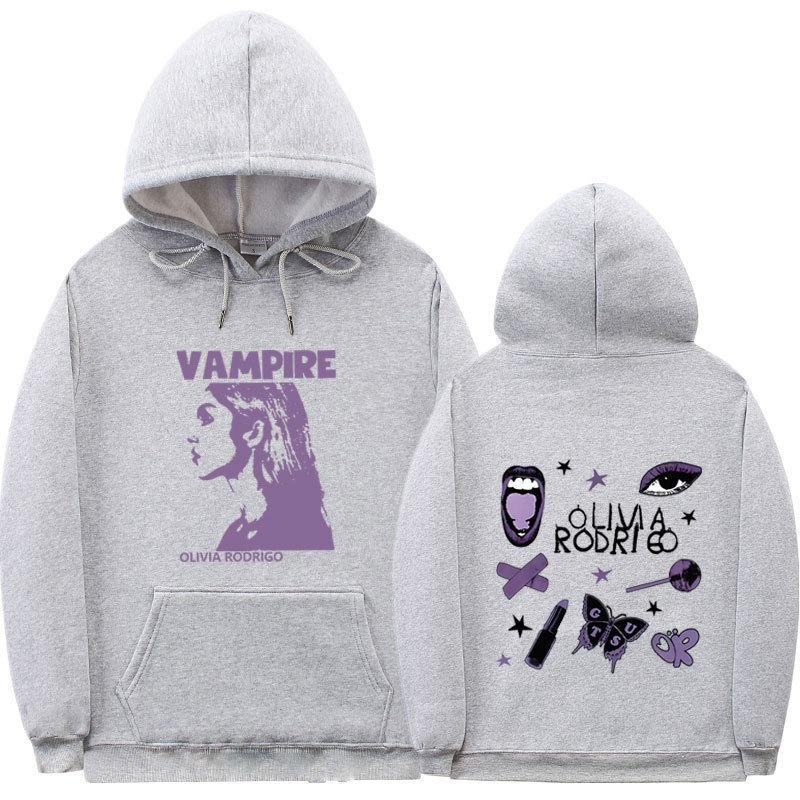 Felpa con cappuccio Guts Olivia Rodrigo, maglione sportivo a coste fondo autunno e inverno da uomo e da donna