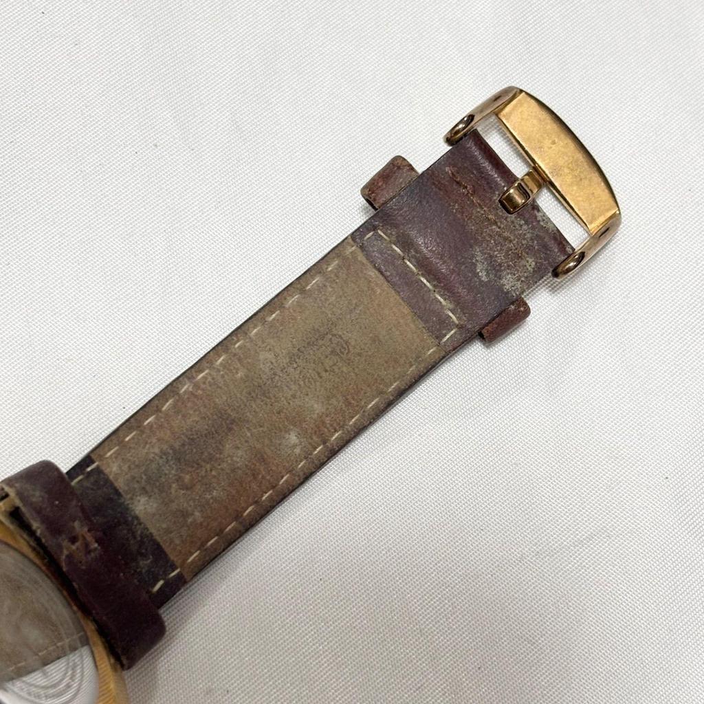 Used [Free Shipping] Daniel Wellington/Daniel Wellington/White X Brown/Quartz watch/Quartz watch/Battery dead/Operation Not confirmed/Used item/Junk