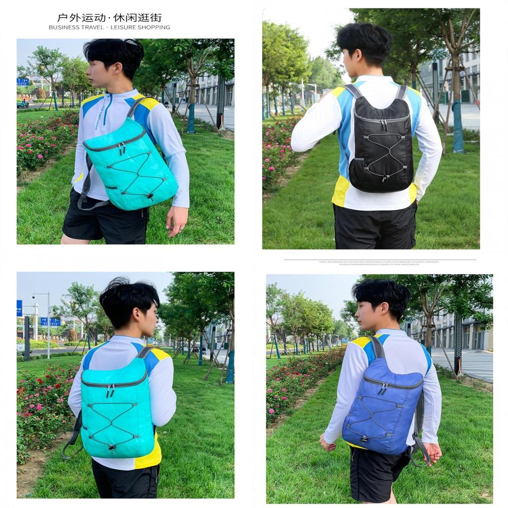 Lightweight Nylon Travel Backpack For Men And Women Foldable And Portable Ideal For Outdoor Activities
