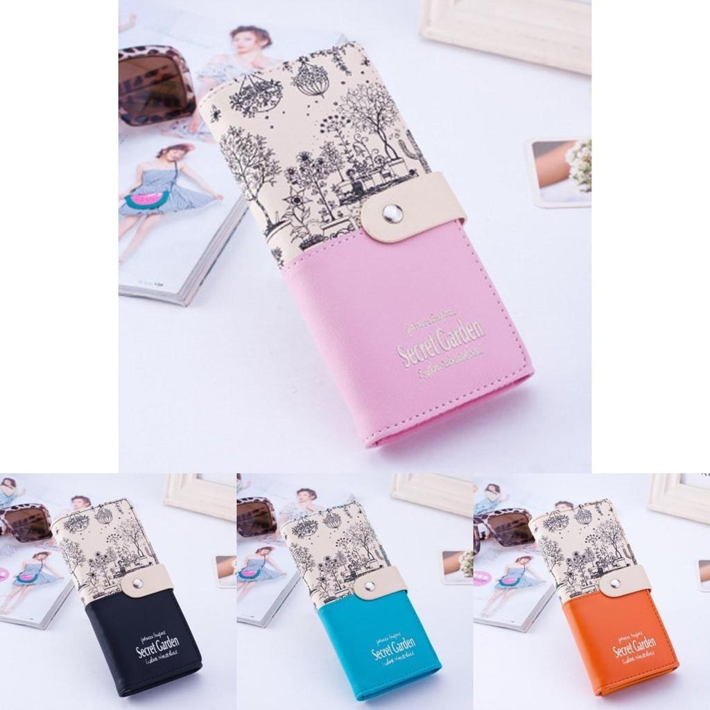 Secret Garden 2019 Artificial Leather Wallet Women Purse Fashion Pastoral Fresh
