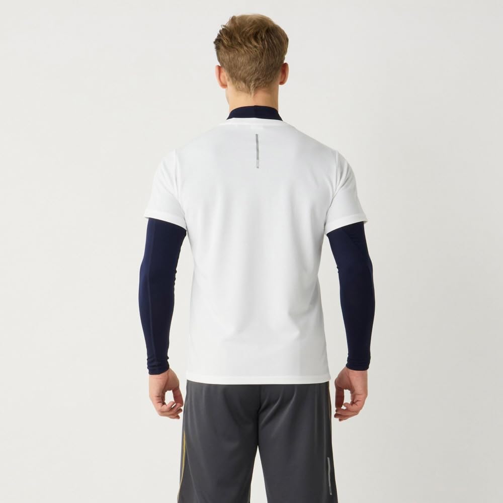 Trainingsbekleidung Weiche Kompression Hoher Kragen Große Größen L Shirt, Feuchtigkeitsableitend, Schnelltrocknend, K2JACM51, Marineblau,