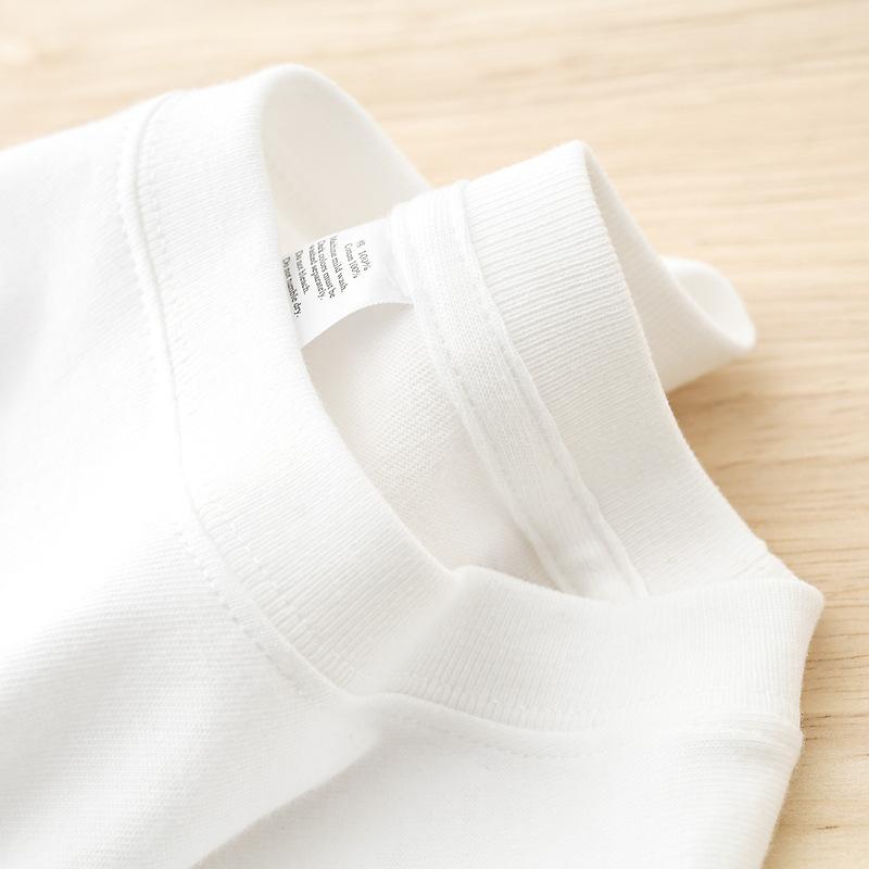 White Pure Cotton Long Sleeved T-shirt for Women