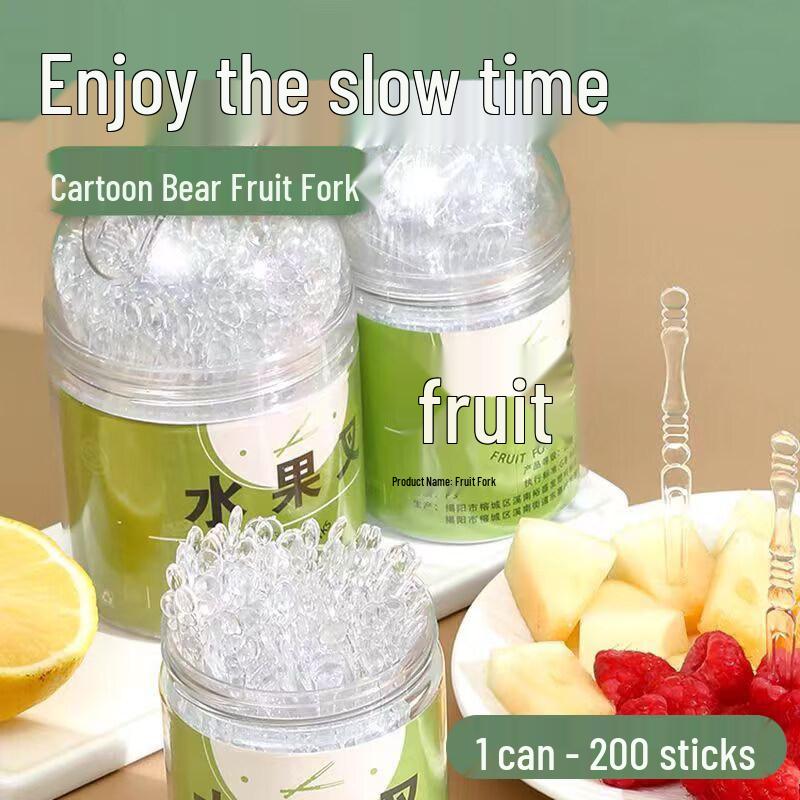 

ZISIZ Disposable Bamboo Pattern Fruit Forks