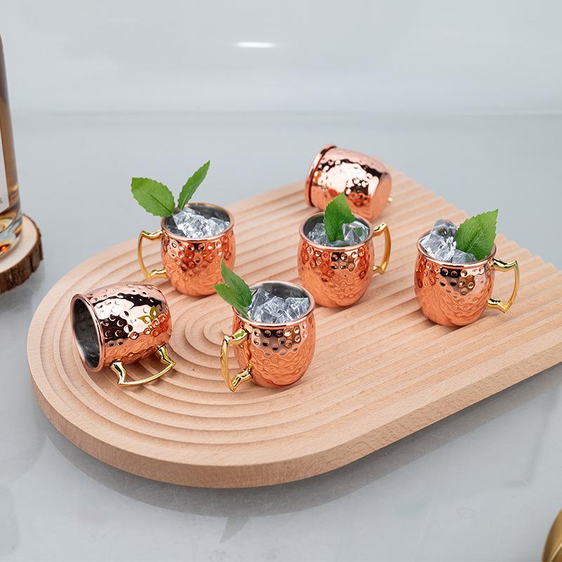 

Набор для коктейля «Московский мул» из нержавеющей стали – Кованый дизайн, барная посуда