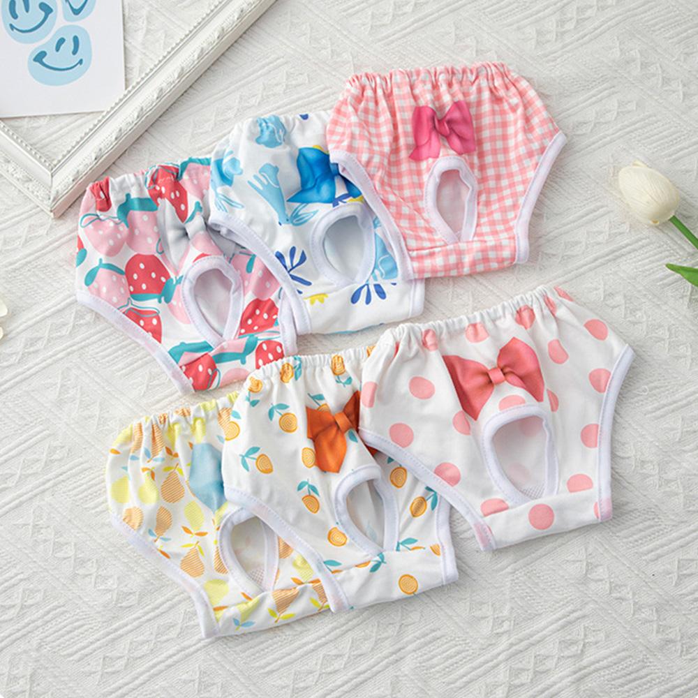 Reusable Female Pet Diaper Shorts for Small Dogs Prevent Harassment Puppy Dog Physiological Pants Chihuahua Maltese Underwear