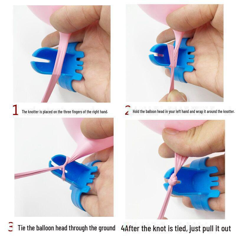 

Портативний ручний насос для повітряних кульок - Ідеальний для весіль, днів народжень, фестивалів та прикрас Knot tying tool