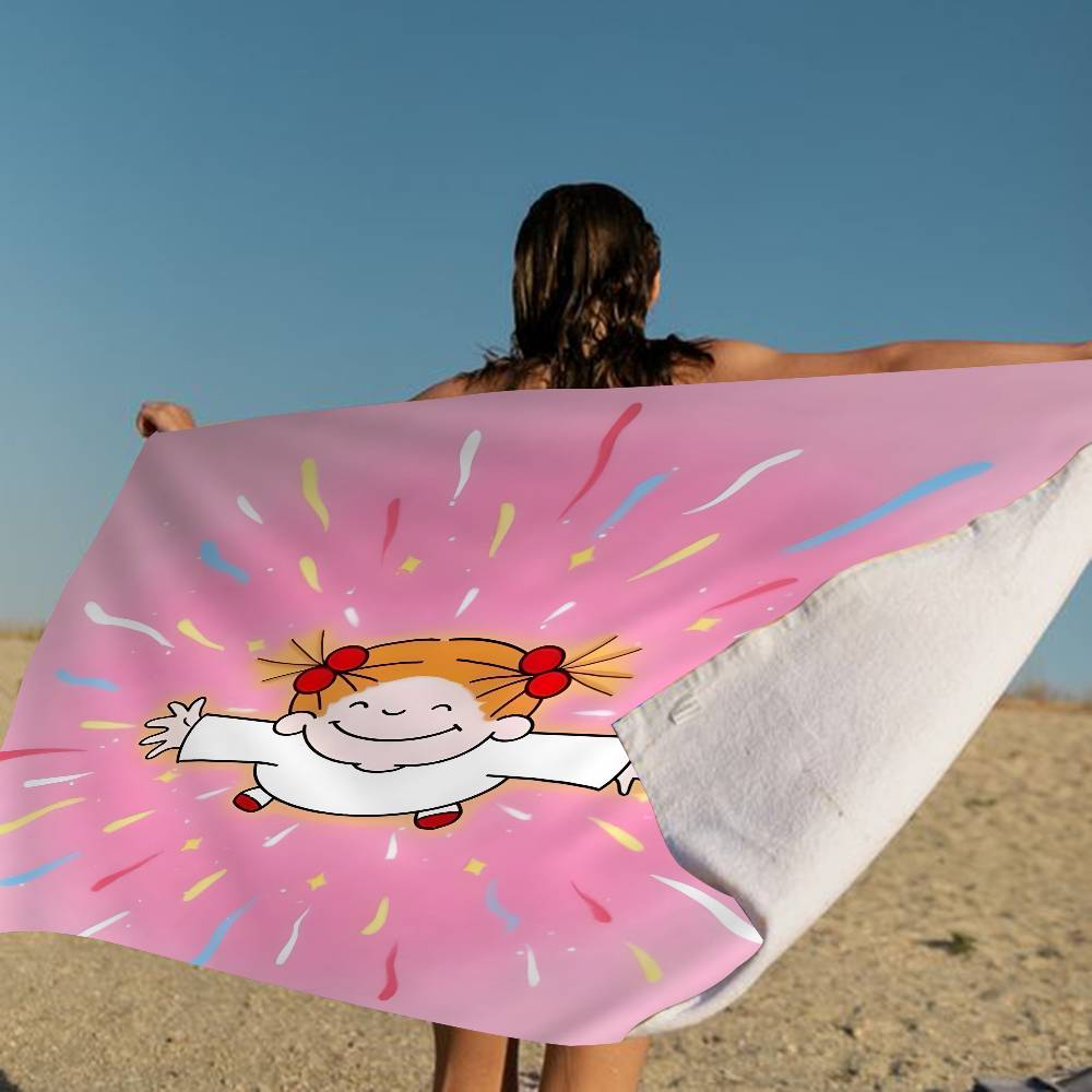C-Coco-chan Anime Big Microfiber Beach Towels Quick Dry Towel Sand Beach Towels Pool Towel For Travel Swim Pool Yoga