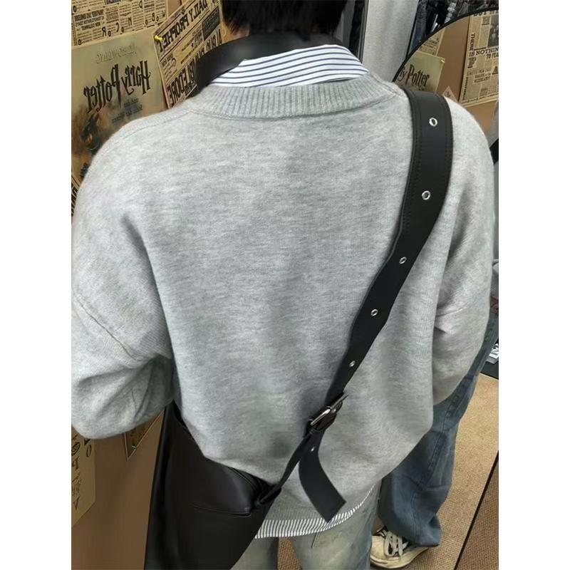 Harajuku Artistic Trend Men's Versatile Long Sleeve Sweater - Autumn/Winter