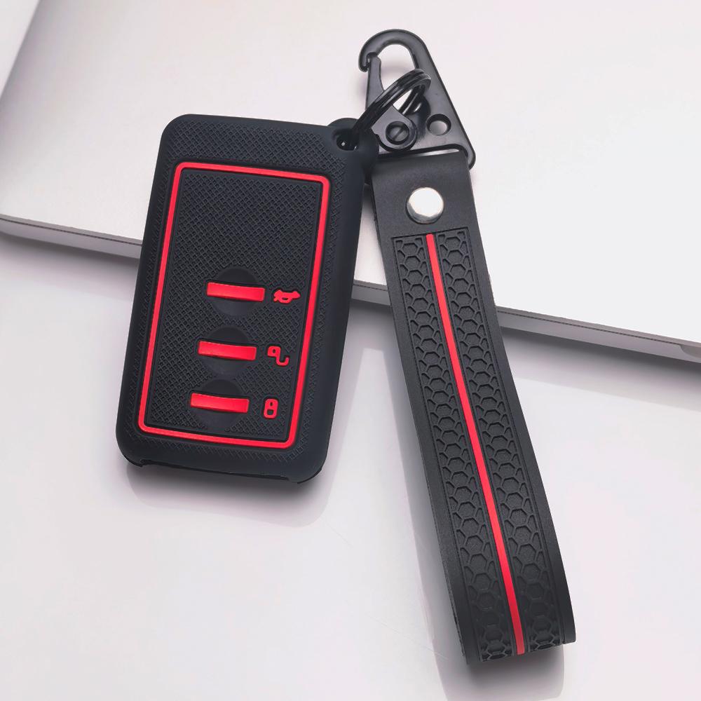 Smart Key Fob Cover for Subaru BRZ Legacy XV Ascent WRX Forester Outback Crosstrek with Keychain Shockproof Wear Resistant Remote Key Case Protector