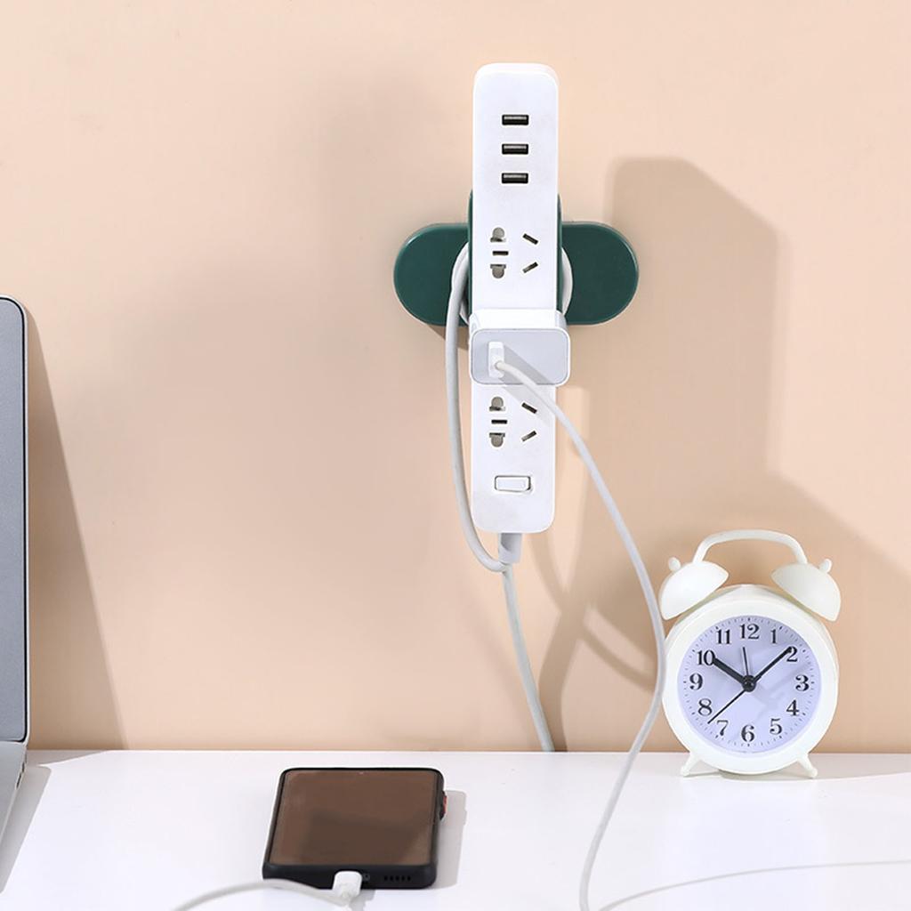 Self Adhesive Power Strip Holder Rotary Wall Mounted Nail  Power Strip Organizer Holders Sticker