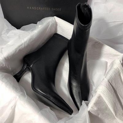 2025 Women's Stiletto Ankle Boots – Slim, Stylish Short Shaft Pointed Heels