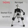 Mini Aluminum Alloy Tripod Laser Level Bracket with Tile Wall Stickers, 17cm Shelf